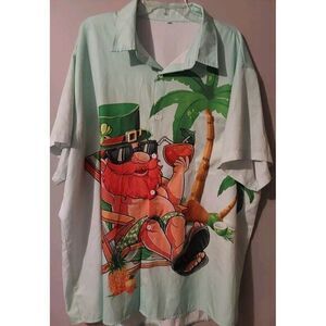 Men's St. Patrick's Day Leprechaun Shirt Size 4XL